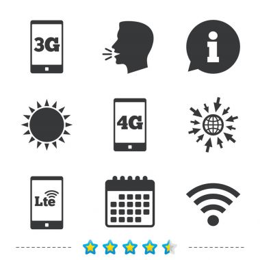 Bilgi, web ve takvim simgeler için git