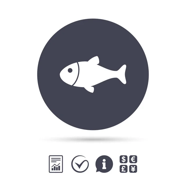 Fish sign icon — Stock Vector