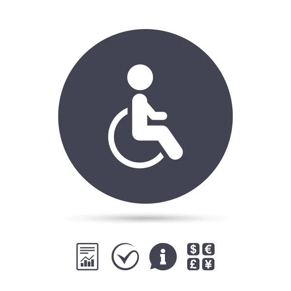 Handicap teken pictogram — Stockvector