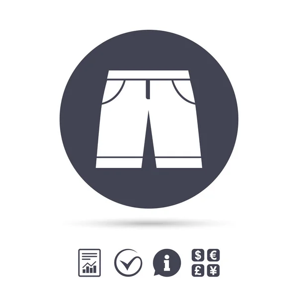 短裤标志图标 — 图库矢量图片