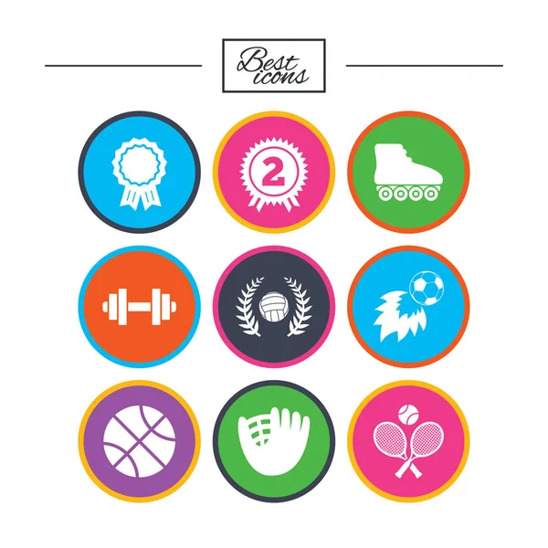 Juegos de deporte iconos — Vector de stock