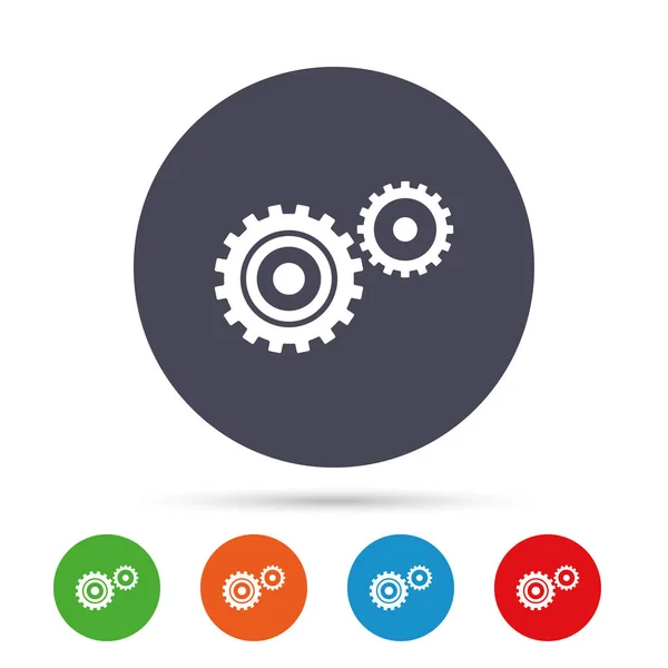 Cog settings sign icon — Stock Vector