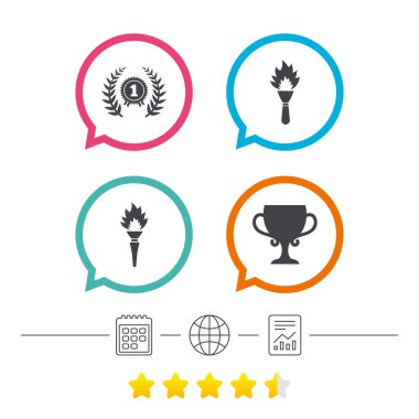 Birincilik Ödülü Kupası simgeler