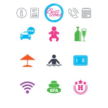 Hotel appartment icons