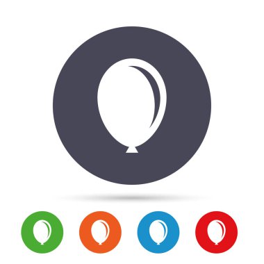 Doğum günü hava balon simgeler