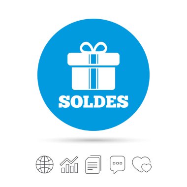 Soldes - Satılık Fransız işareti simgesi
