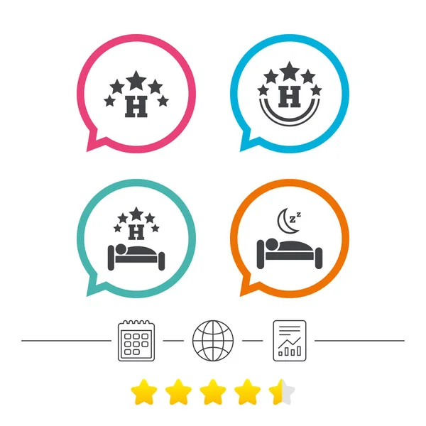 Hotel appartment icons — ストックベクタ