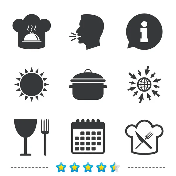 Iconos de cocina simples — Vector de stock