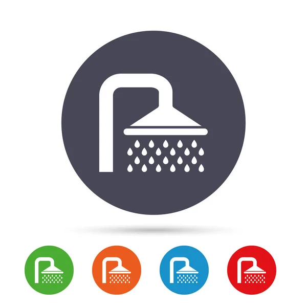 Shower sign icon — Stock Vector