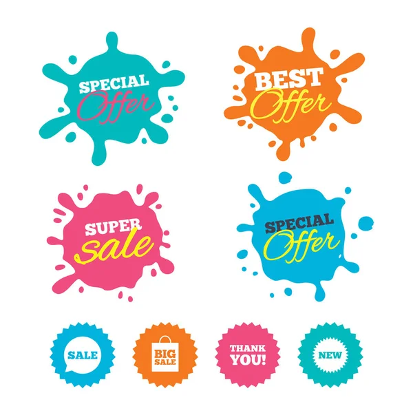 Sale icons set — Stock Vector