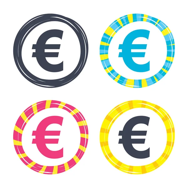 Ontwerp van de pictogrammen van het geld — Stockvector