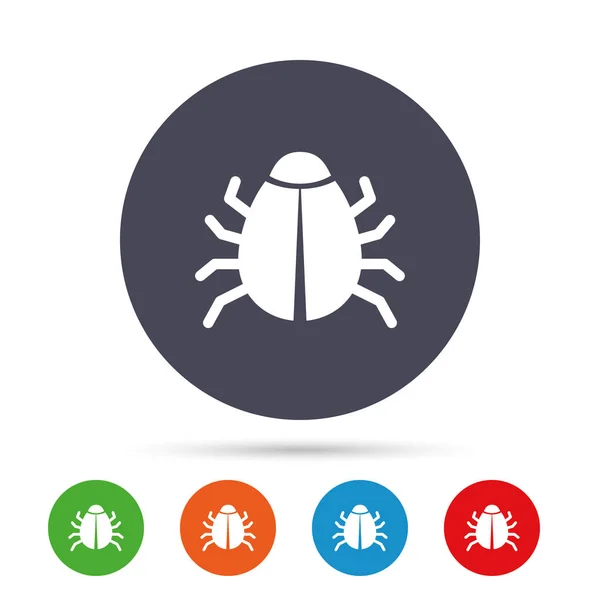 Bug sign icon — Stock Vector