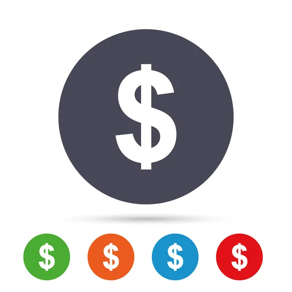 Design of money icons — Stock Vector
