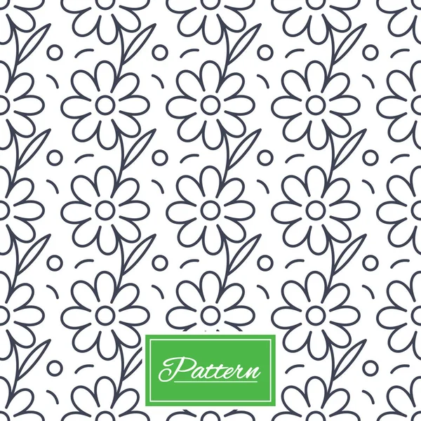 Flower seamless pattern — Stock Vector