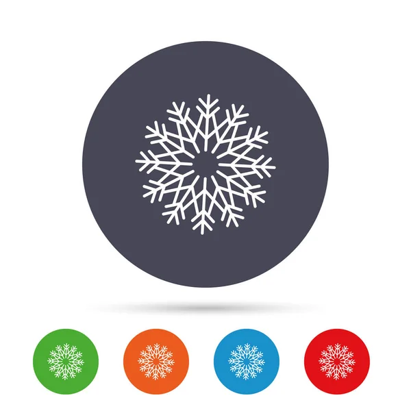 Snowflake artistic sign icon — Stock Vector