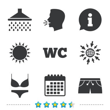 Yüzme Havuzu simgeler