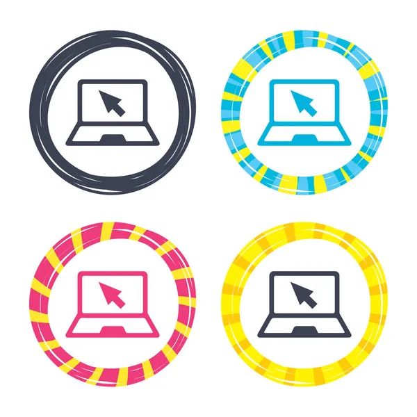 Computer elements icons — Stock Vector