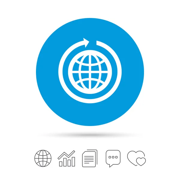 Rotatie pictogram symbool — Stockvector