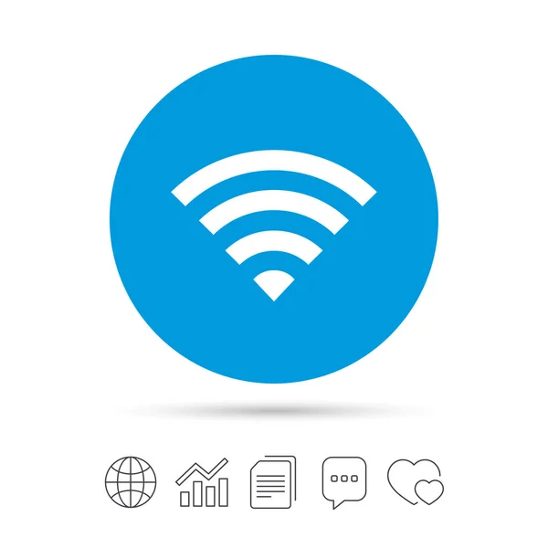 Ícone sinal WiFi — Vetor de Stock