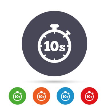 Zamanlayıcı 10s işareti simgesi