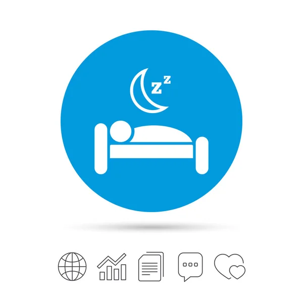 Hotel teken pictogram — Stockvector