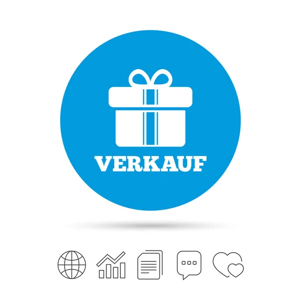 Verkauf - Sale in German sign icon — Stock Vector