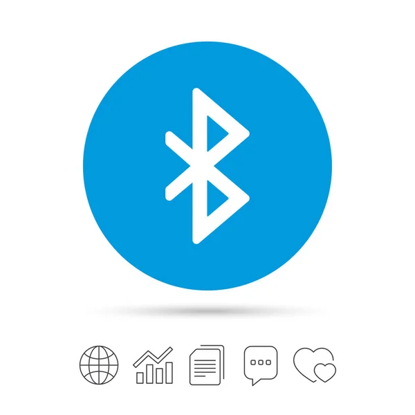 Εικονίδιο "υπογραφή" Bluetooth — Διανυσματικό Αρχείο