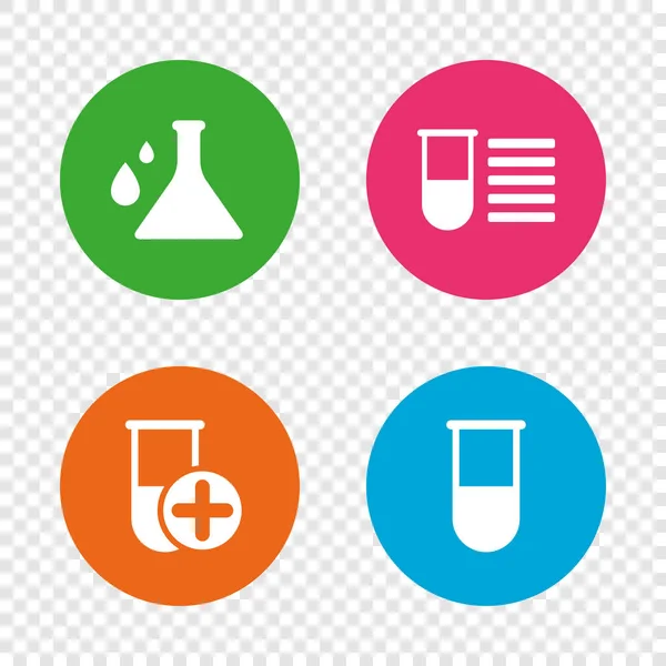 Chemie lamp met druppels teken — Stockvector