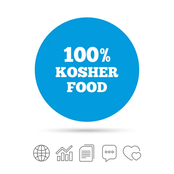 Kosher food product sign icon — Stock Vector