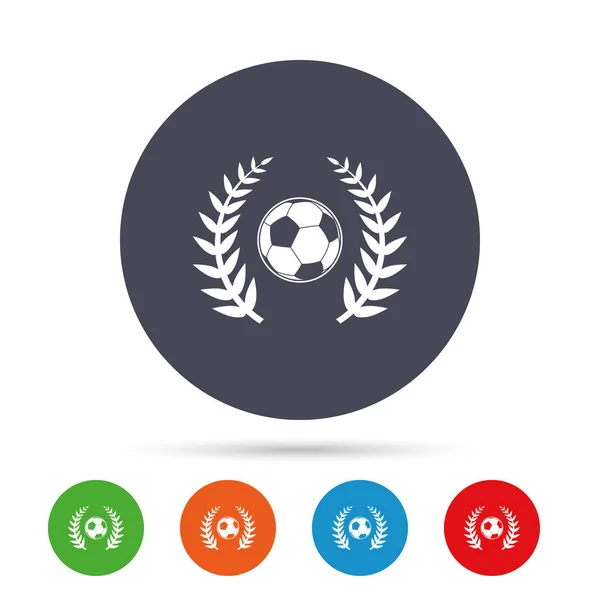 Fútbol bola signo icono . — Vector de stock