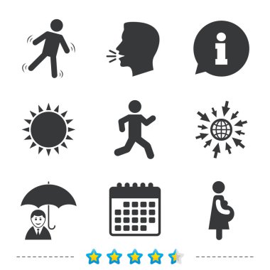 şemsiye ile işadamı.