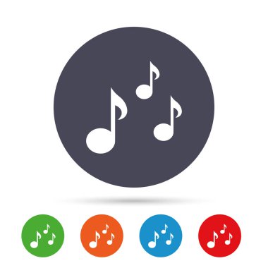 Müzik notlar işareti simgesi