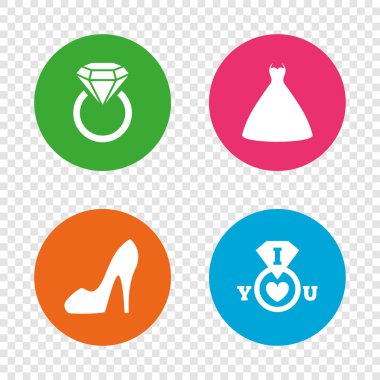 Düğün elbise simgesi