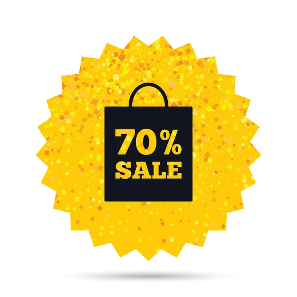 70 प्रतिशत बिक्री बैग टैग — स्टॉक वेक्टर