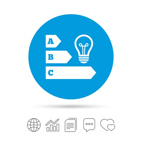 Icona dell'efficienza energetica — Vettoriale Stock