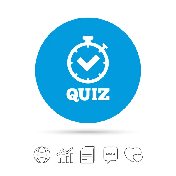 Quiz signo icono — Vector de stock