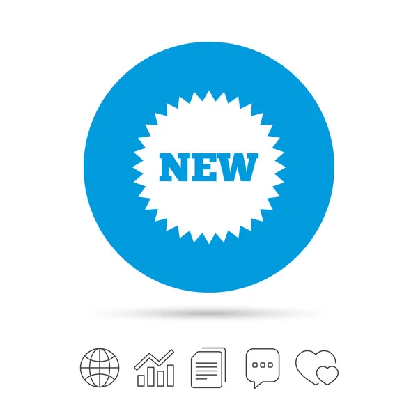 新しい記号のアイコン — ストックベクタ