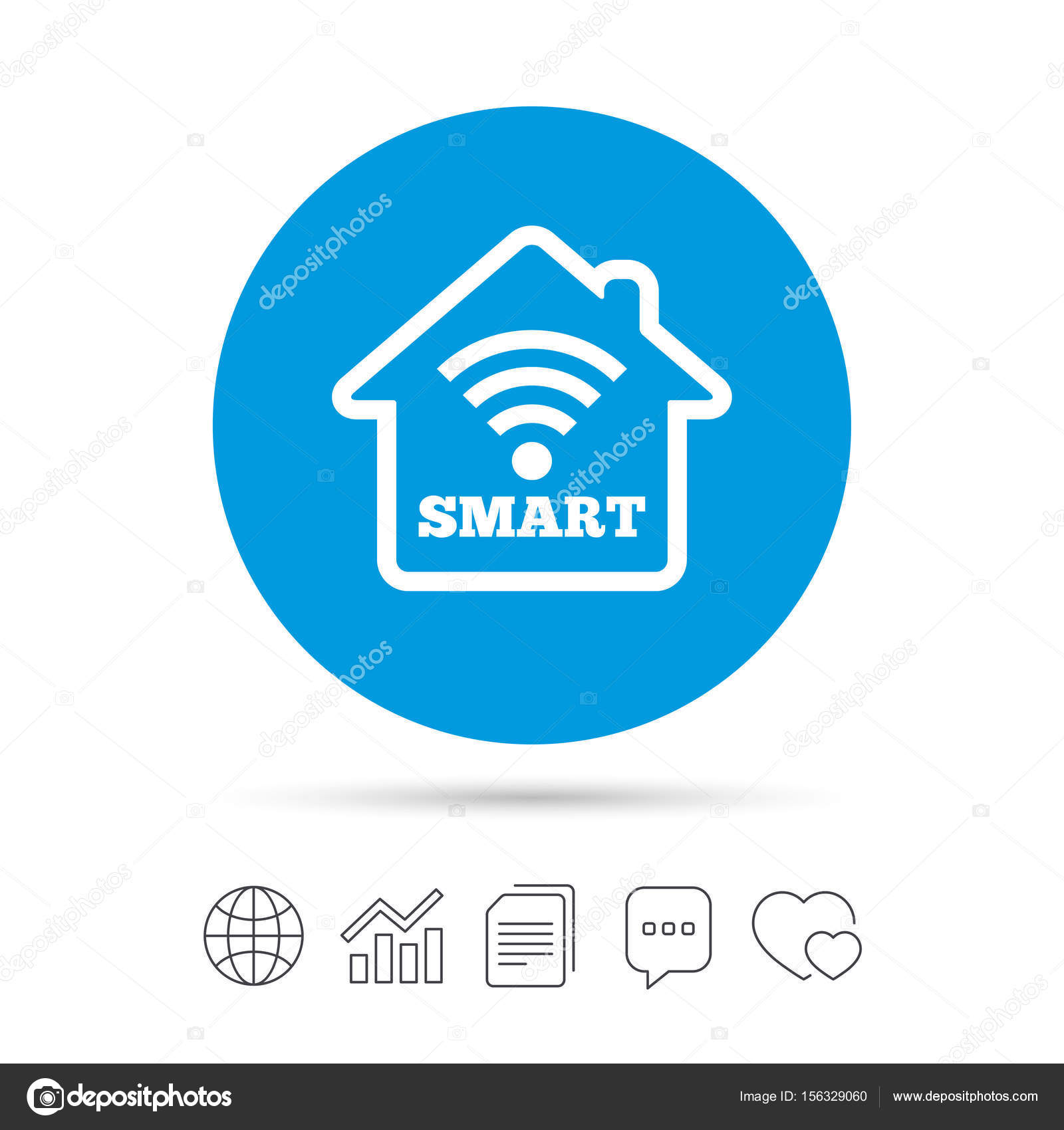 Smart Home Icons Stock Vector C Blankstock