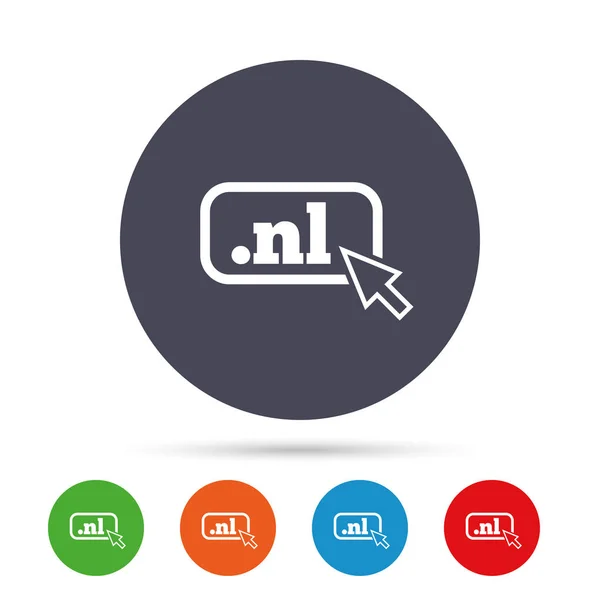 Domain NL sign icon. — Stock Vector