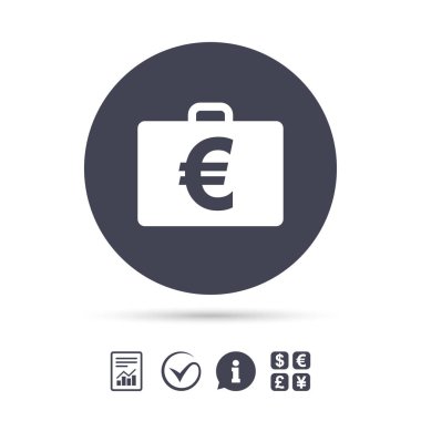 Euro Eur işareti ile durum. 