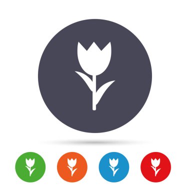 çiçek işareti simgesi. 