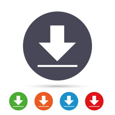 Download Icon. Yükle düğmesi.