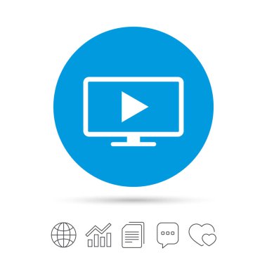 Geniş ekran Tv simgesi