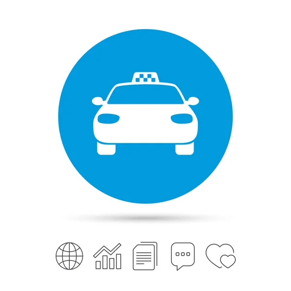 Taxi car icon — Stock Vector