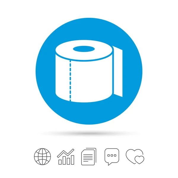 Toilet paper icon — Stock Vector