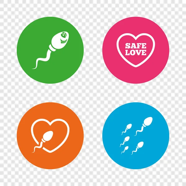 Sperma icons set — Stockvector