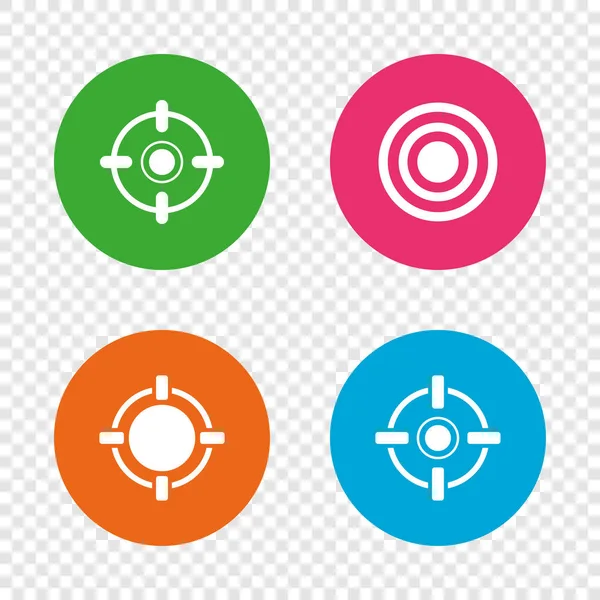 Crosshair icons set — Stock Vector