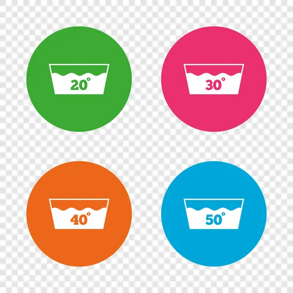 Conjunto de iconos de lavado — Vector de stock