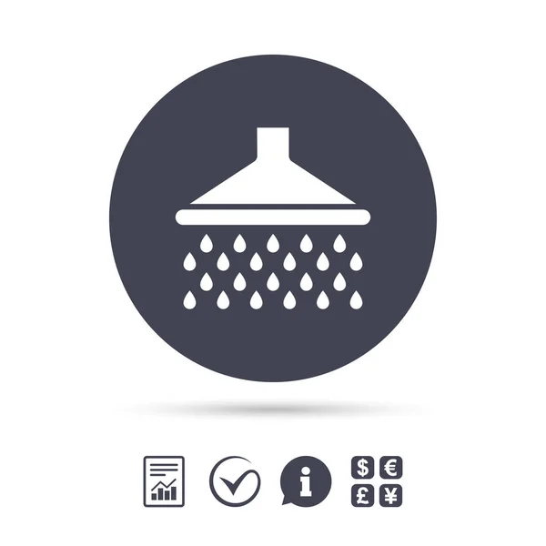 Shower web icon — Stock Vector