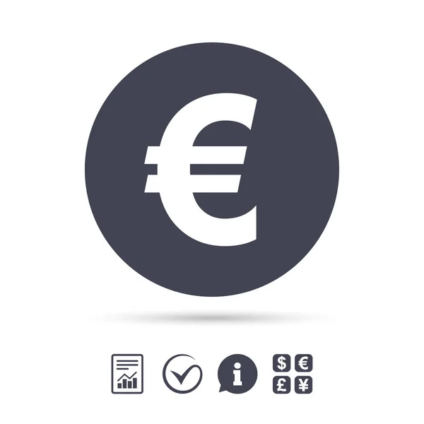 Ikona znak euro — Stockový vektor
